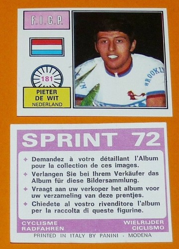 Panini sprint cyclisme - sprint,