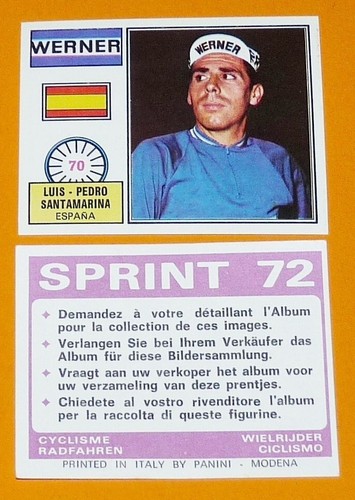 Panini sprint cyclisme 1972 - sprint,