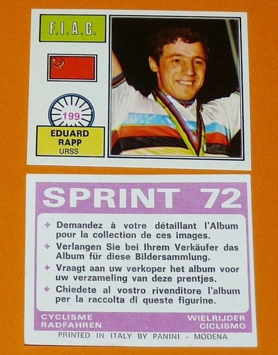 Panini sprint cyclisme 1972 - cyclisme,
