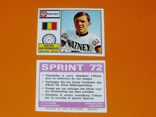 Panini sprint cyclisme 1972 - sprint,